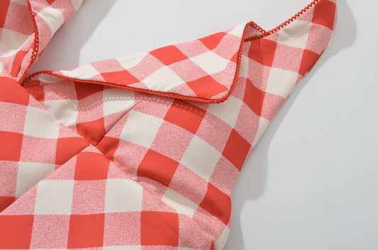 Amina Plaid Mini Dress