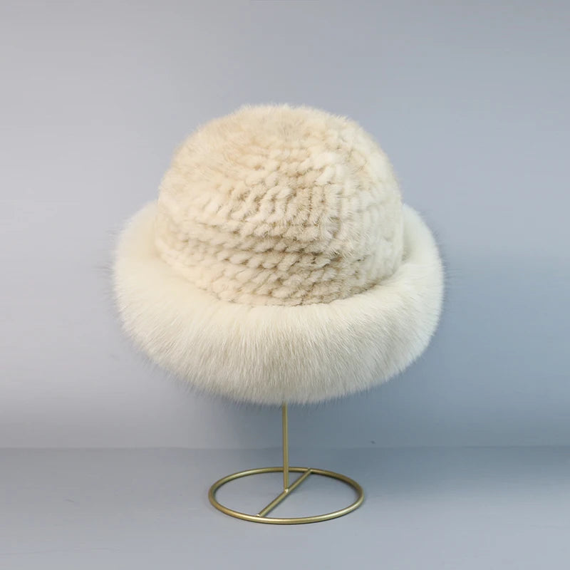 STELLA REAL MINK FUR CAP