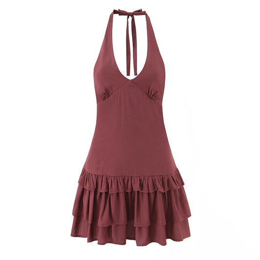 JOARDA RUFFLE MINI DRESS