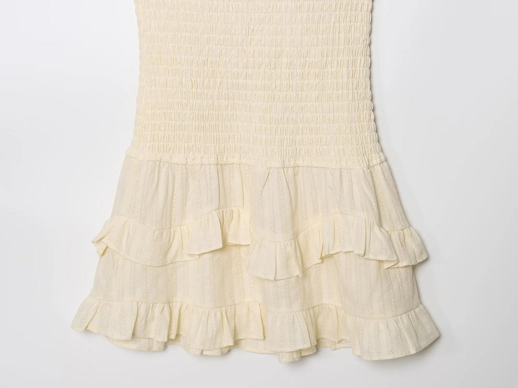 BERNICE RUFFLE MINI DRESS