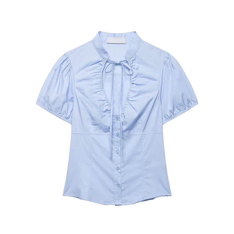 MIA TIE NECK SHIRT