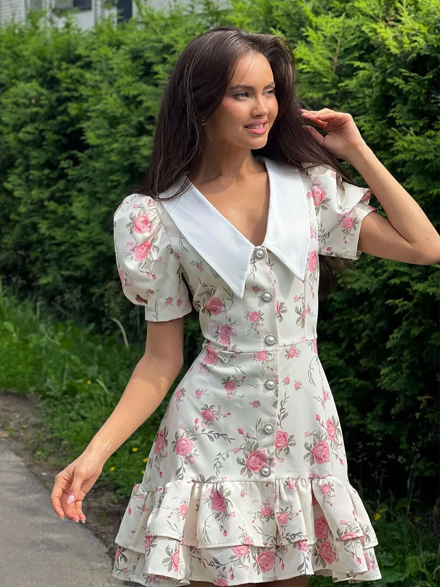 AYLIN FLORAL MINI DRESS
