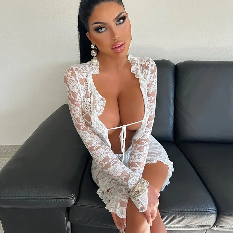 MALENA LACE MINI DRESS