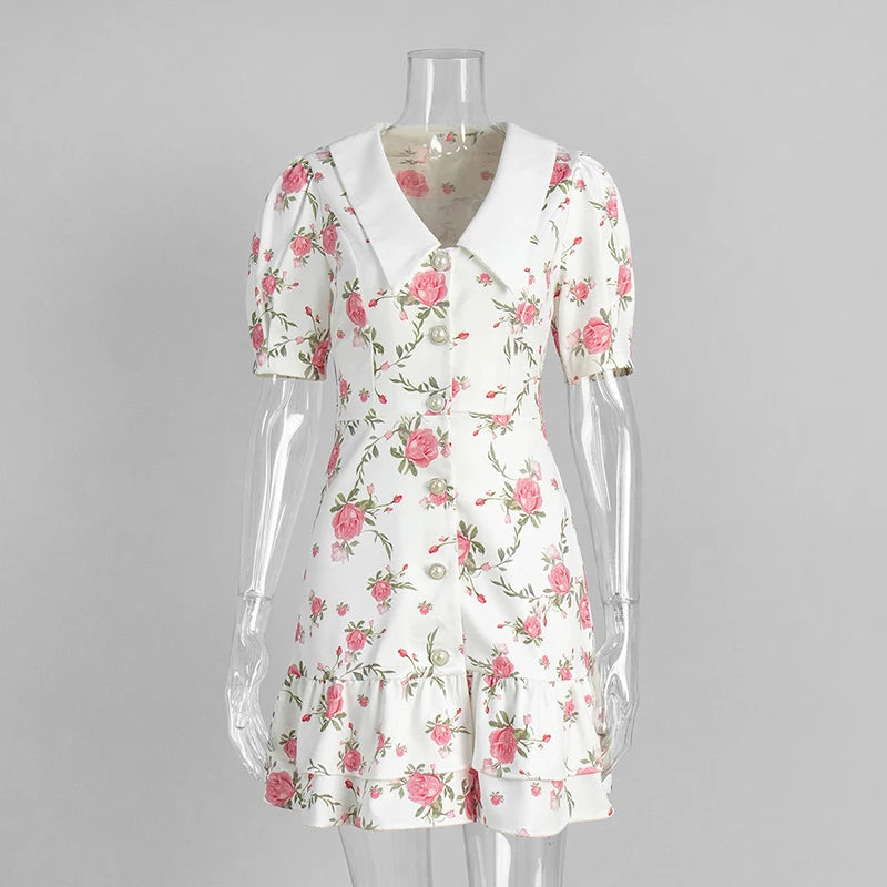 AYLIN FLORAL MINI DRESS