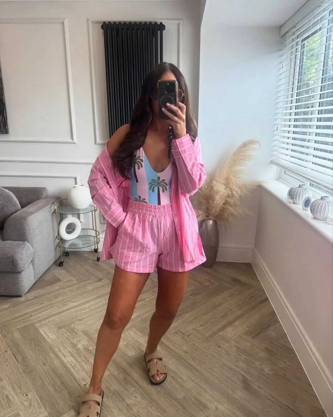 JACKIE STRIPED SHORTS