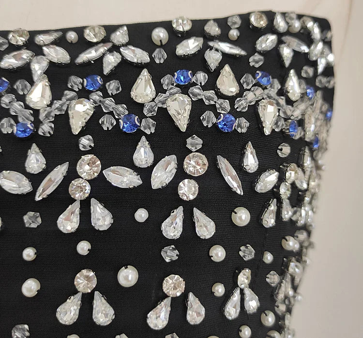 LORA CRYSTAL MINI DRESS