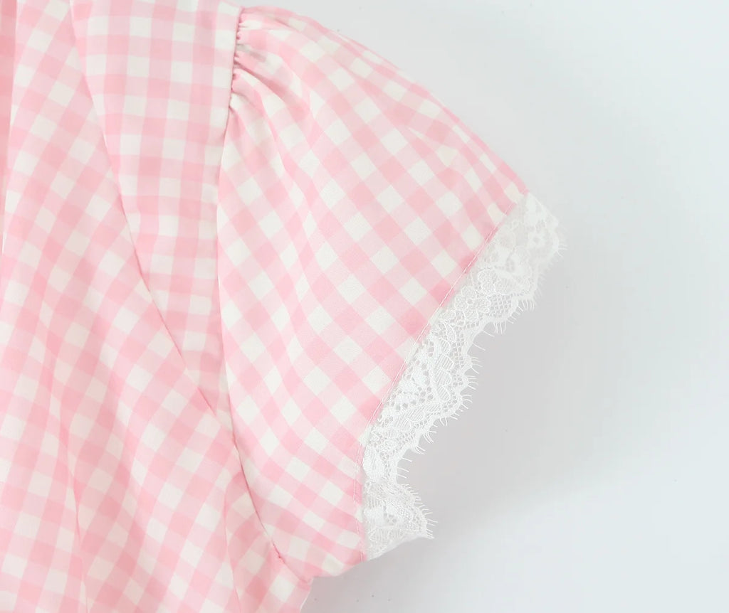 AISHA PLAID MINI DRESS