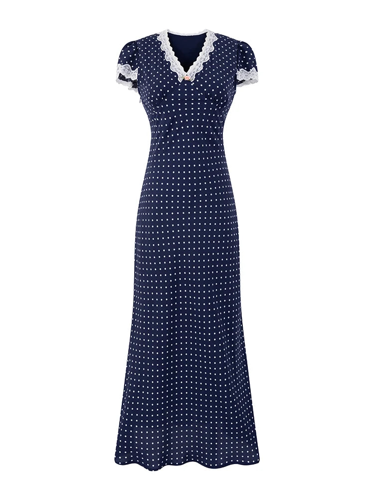 MARGO POLKA DOT MIDI DRESS