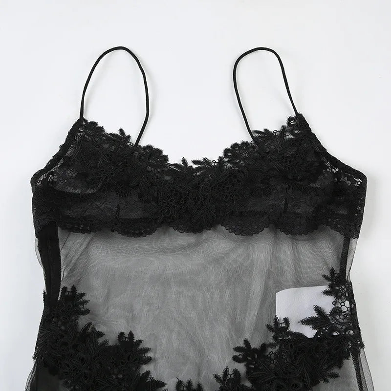 MARLIS LACE MESH DRESS