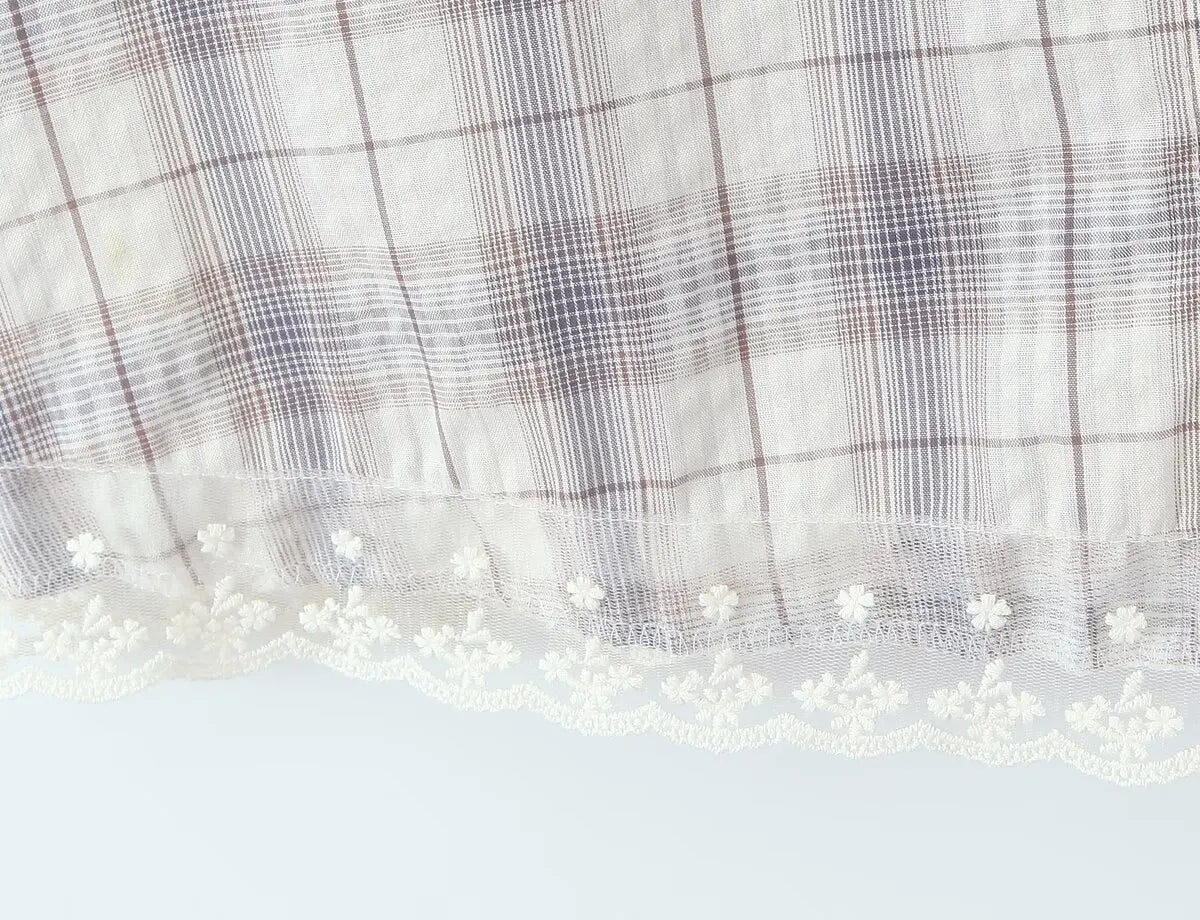 VIVIAN PLAID MINI DRESS