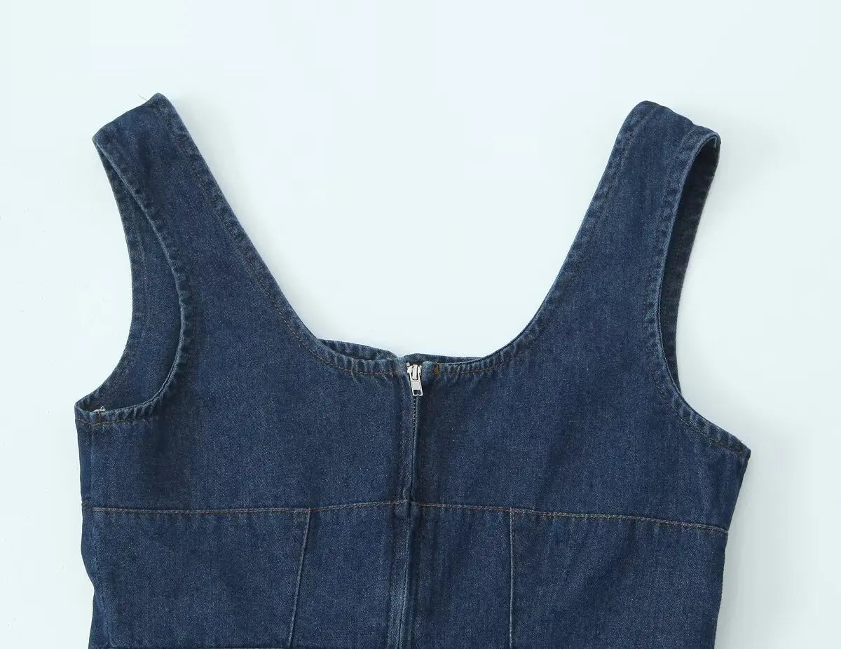 INEZ DENIM TOP
