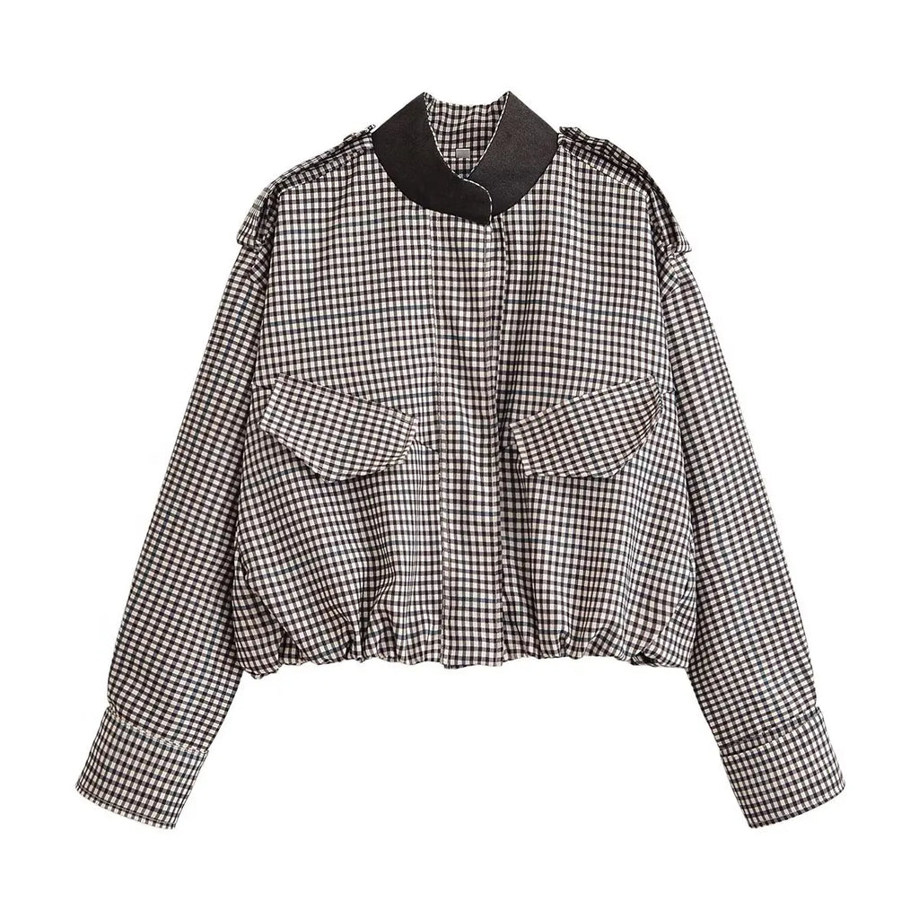 MIKAS PLAID JACKET