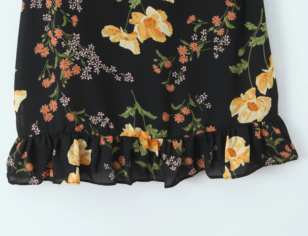 SARA FLORAL MINI DRES