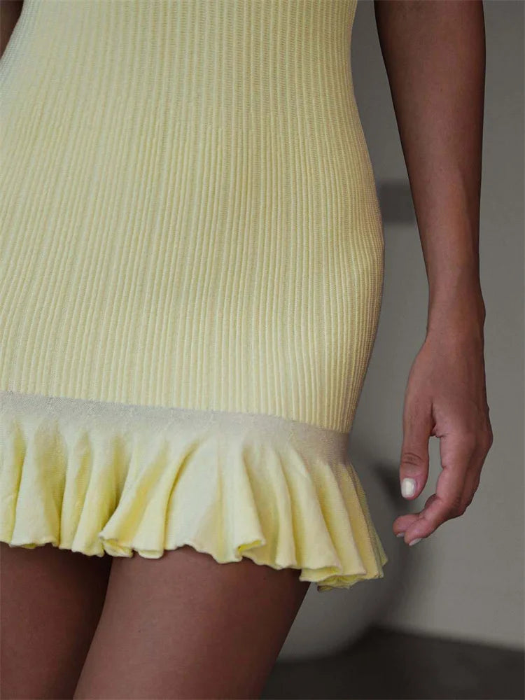 KAIA KNIT MINI DRESS