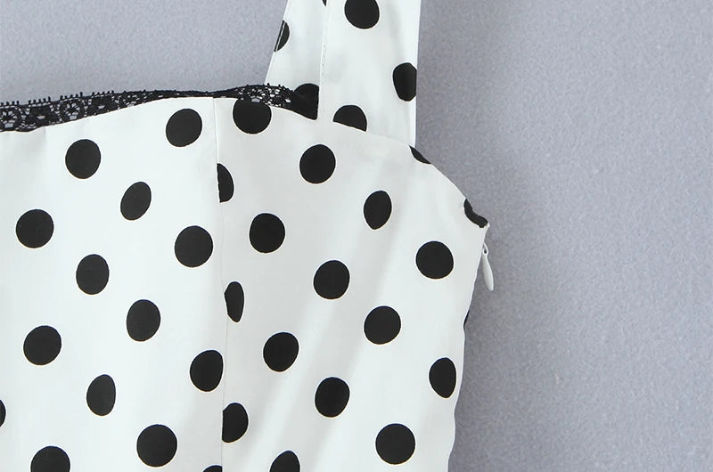 ENSLE POLKA DOT MIDI DRESS