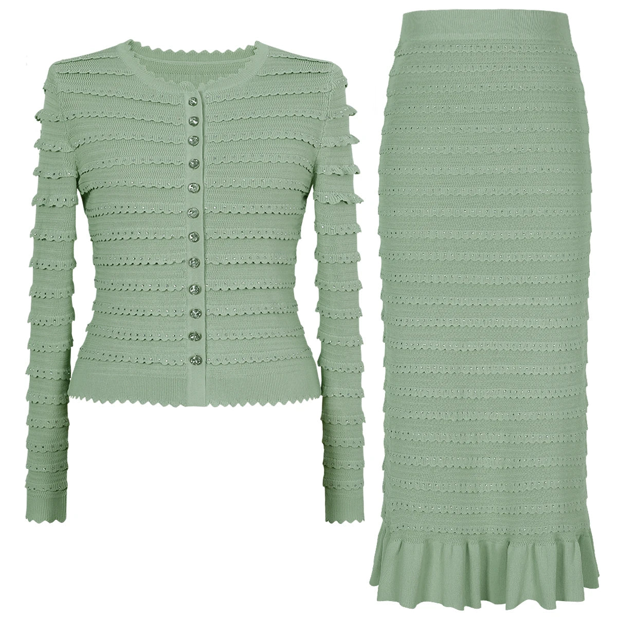 ELIZABETA KNIT CO ORD SET – Marbelle Clothing - Main Image