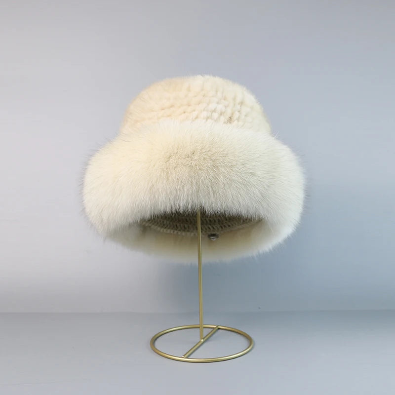 STELLA REAL MINK FUR CAP
