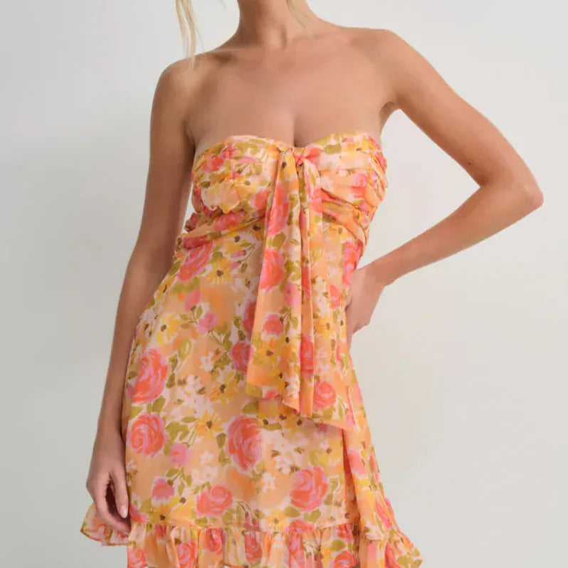 TEAGAN FLORAL MINI DRESS