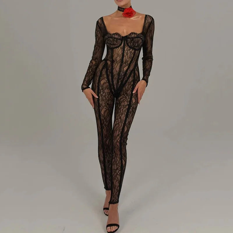 EMMY LACE JUMPSUIT