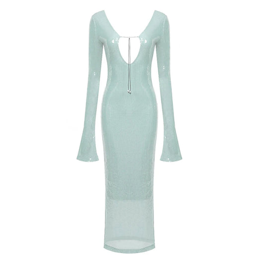 EMBER SEQUIN MIDI DRESS