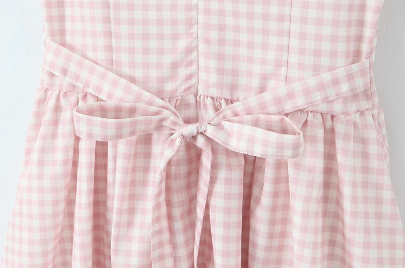 JOARDA PLAID MIDI DRESS