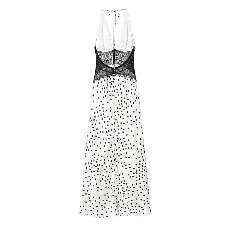 MELUSA POLKA DOT MAXI DRESS