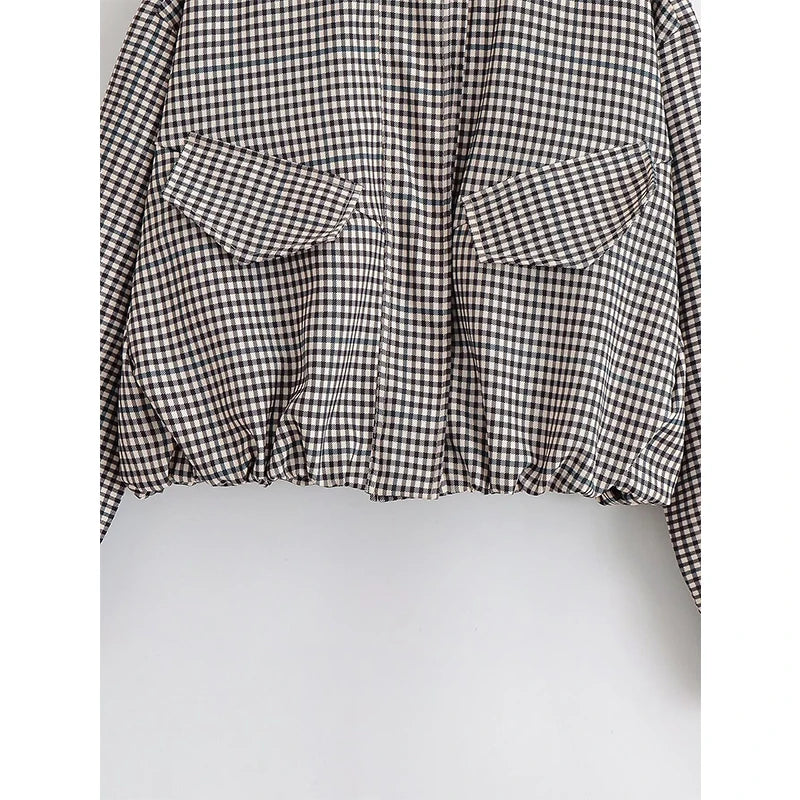 MIKAS PLAID JACKET