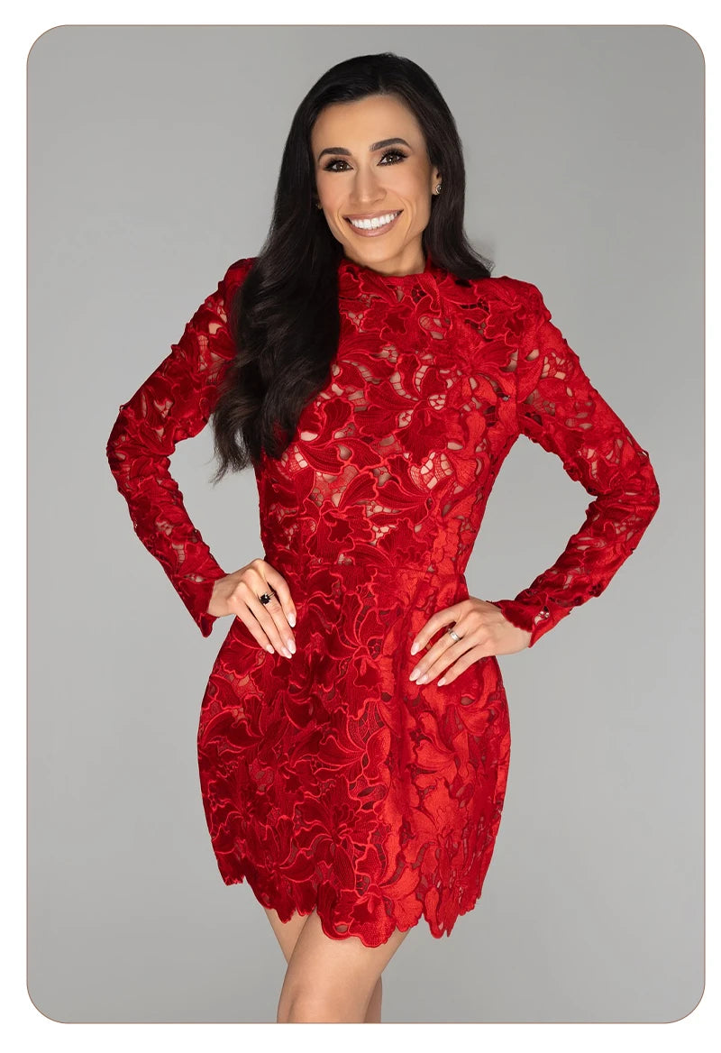 MARIA LACE MINI DRESS