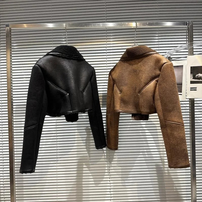 TEREYA FAUX LEATHER JACKET