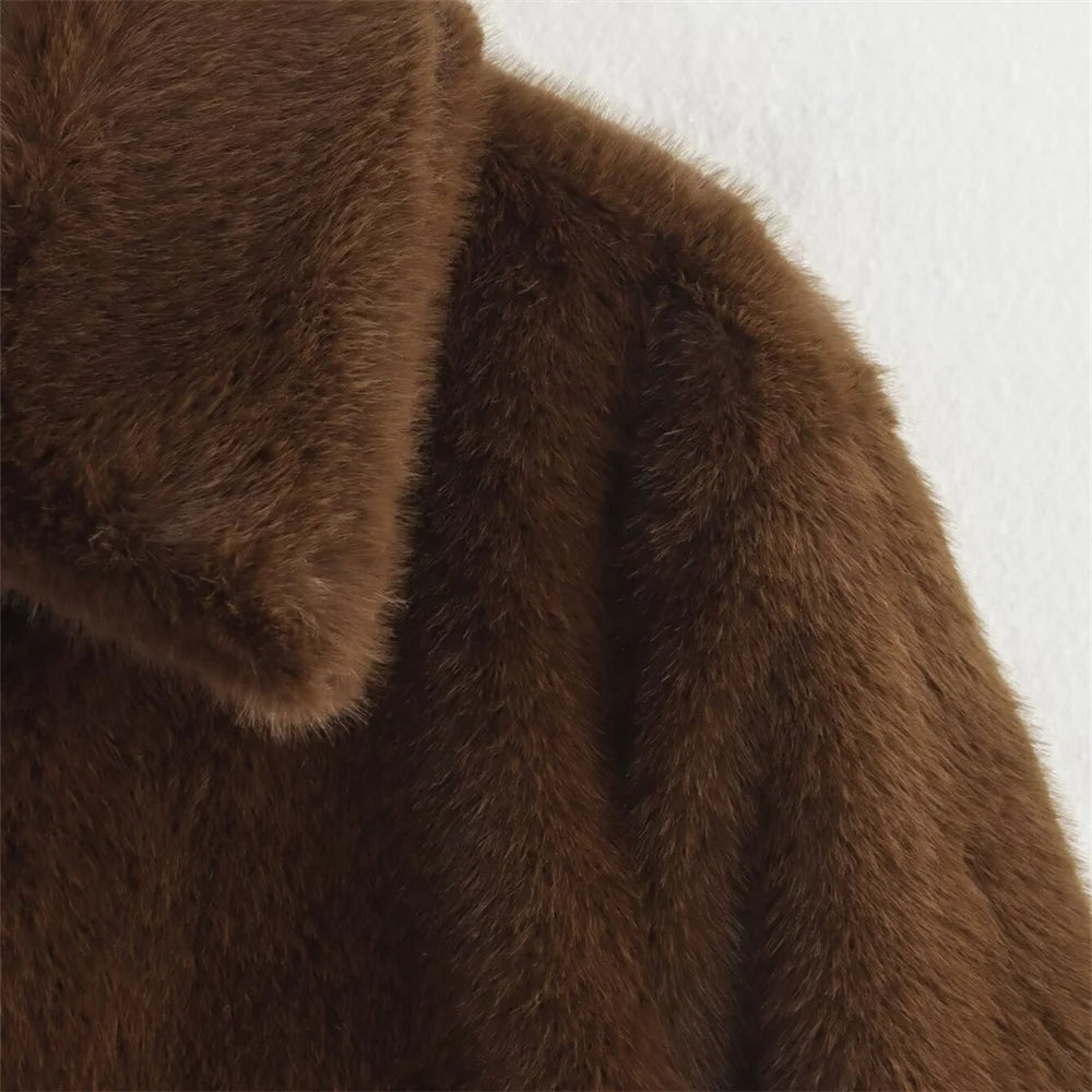 ALICIA FAUX FUR COAT