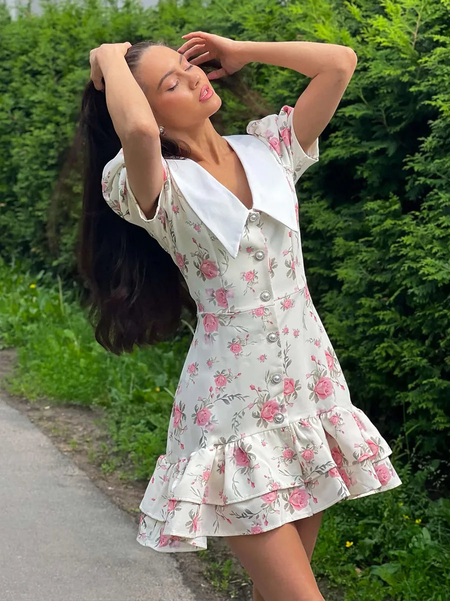 AYLIN FLORAL MINI DRESS