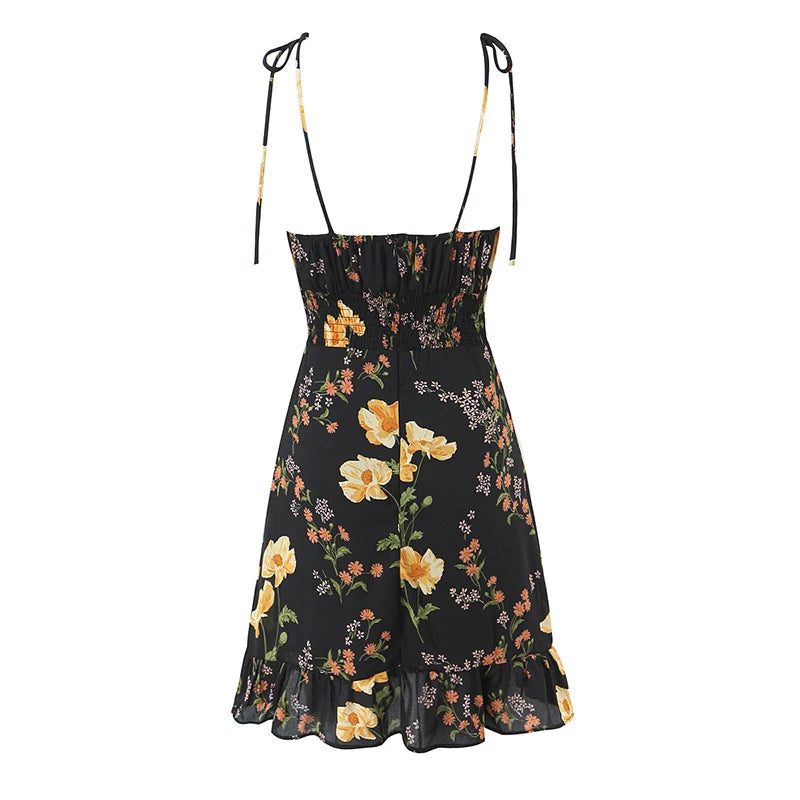SARA FLORAL MINI DRES