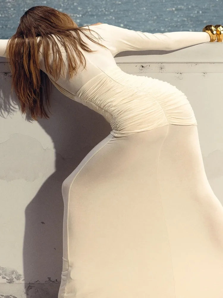 CLEMENTINE MESH MAXI DRESS