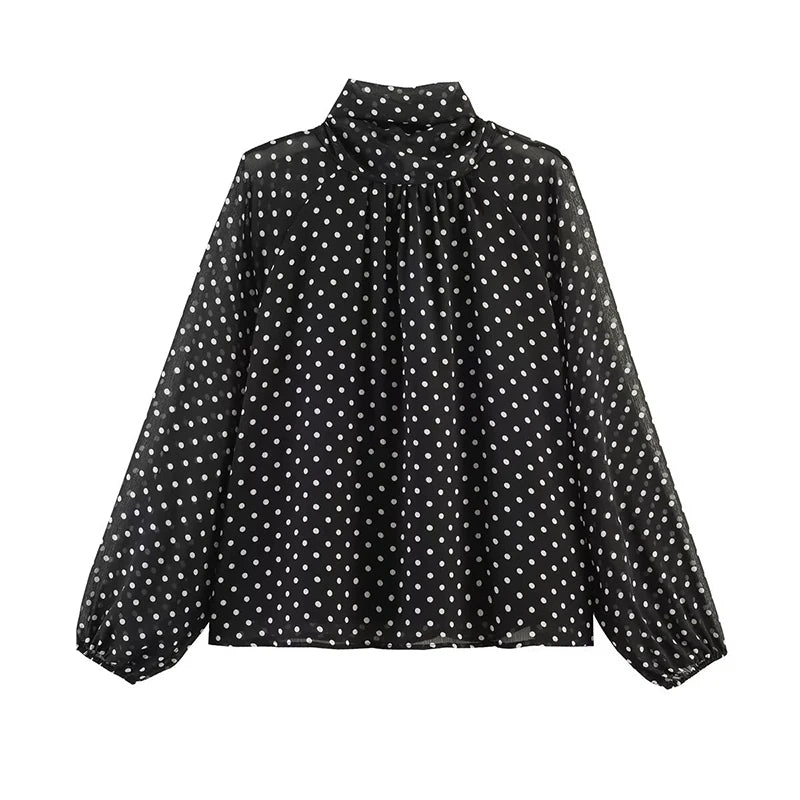 AMAR POLKA DOT BLOUSE