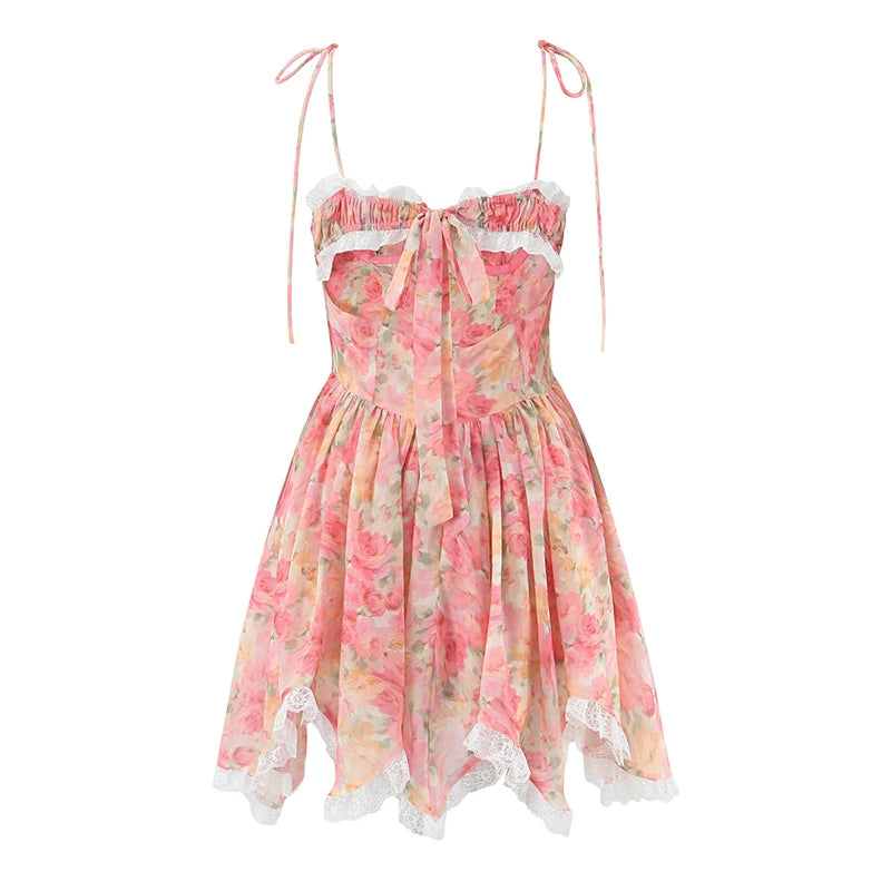 for love and lemons mia mini dress For Love & Lemons - Mia Puff Sleeve Mini Bridal Dress