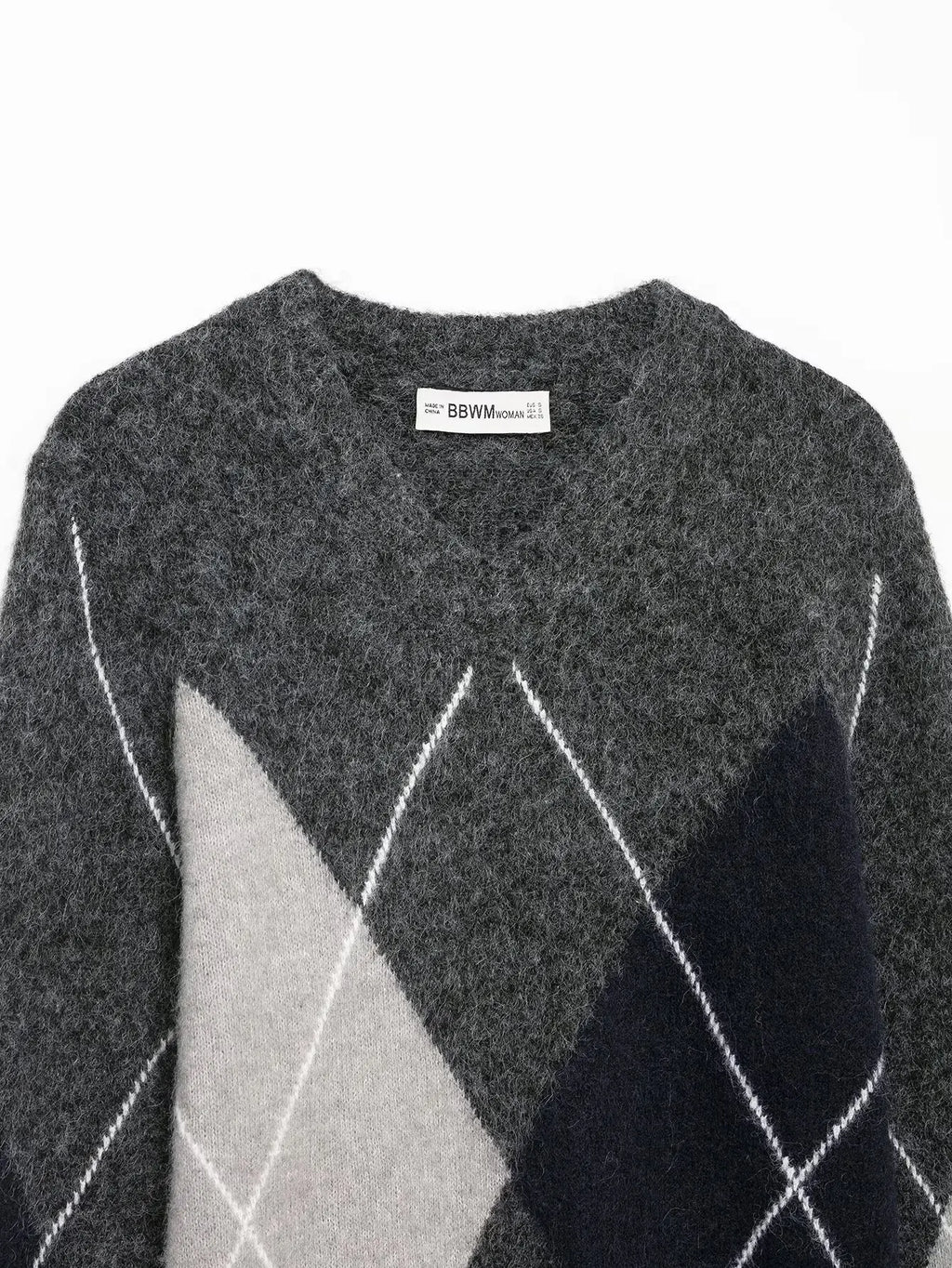 Aspen Argyle Knit Sweater