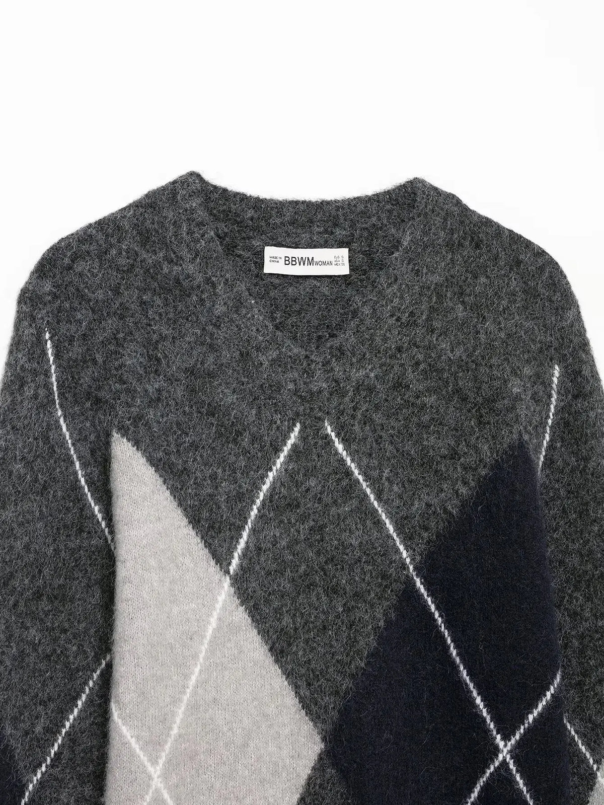 Aspen Argyle Knit Sweater