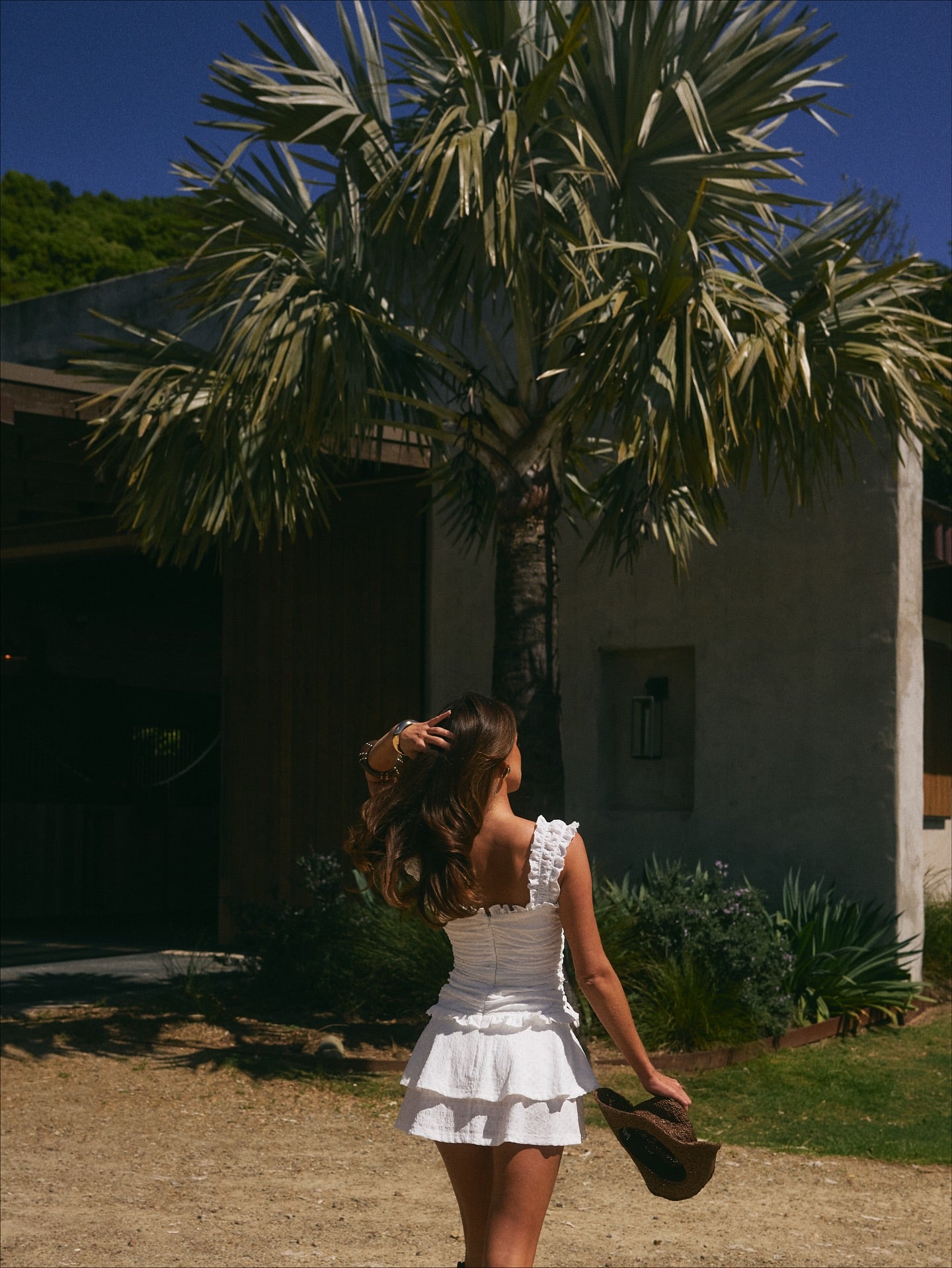 BRIGITTE RUCHED MINI DRESS