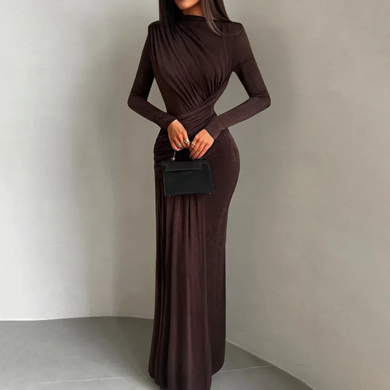 FERN RUCHED MAXI DRESS
