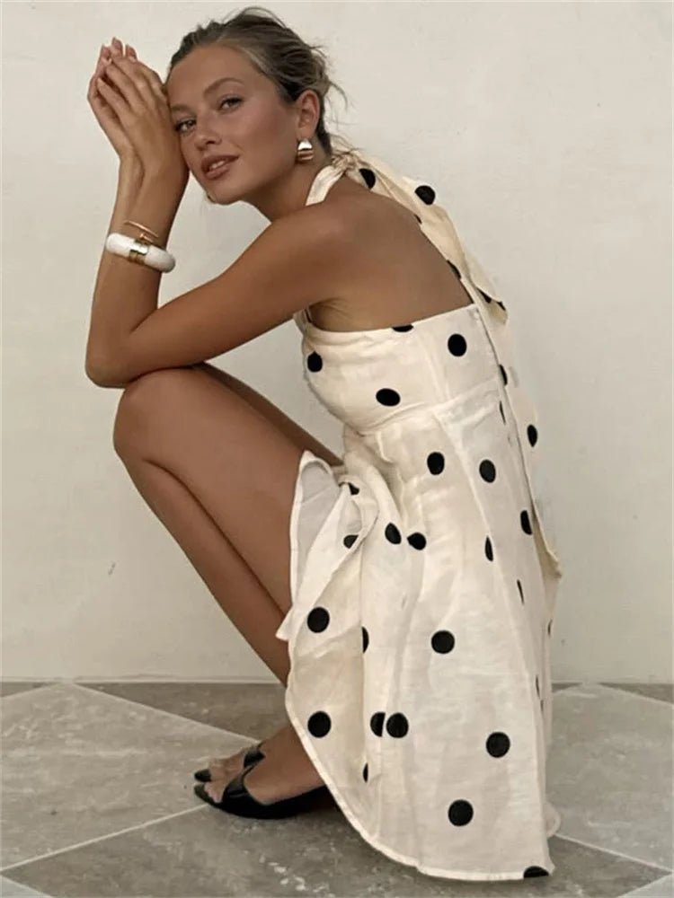 MARENA POLKA DOT MINI DRESS
