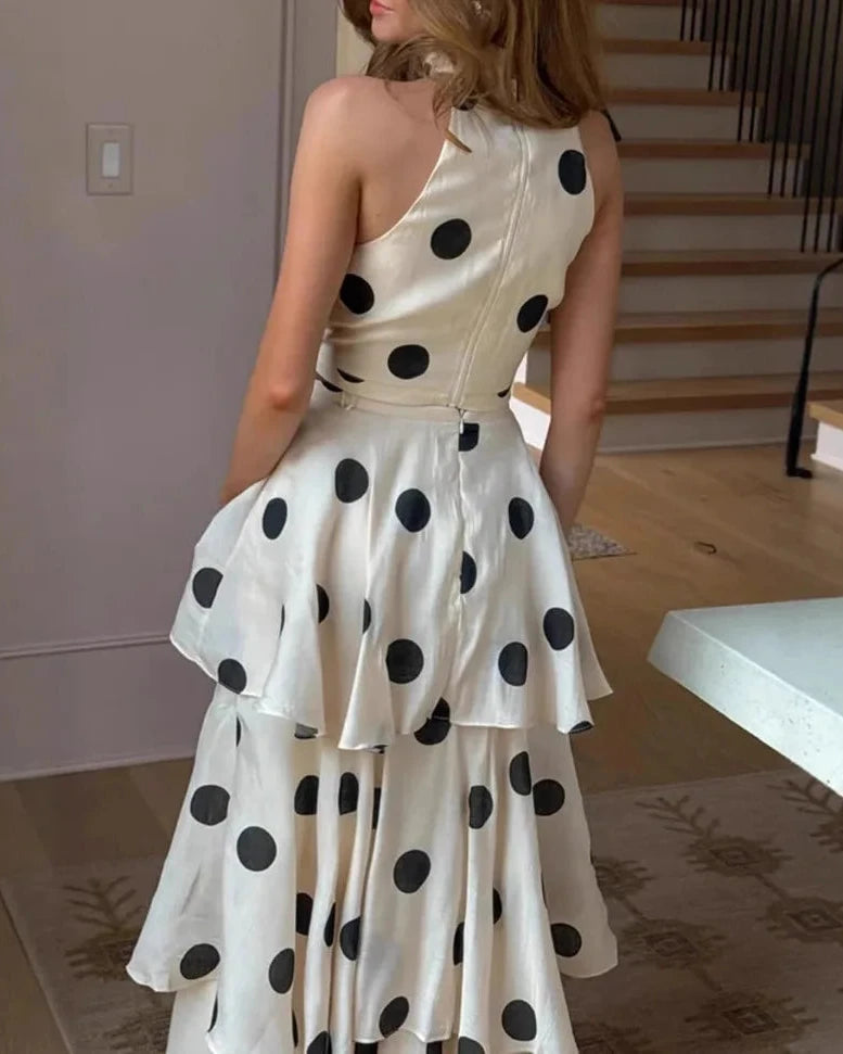 AMALS POLKA DOT TWO PIECE SET