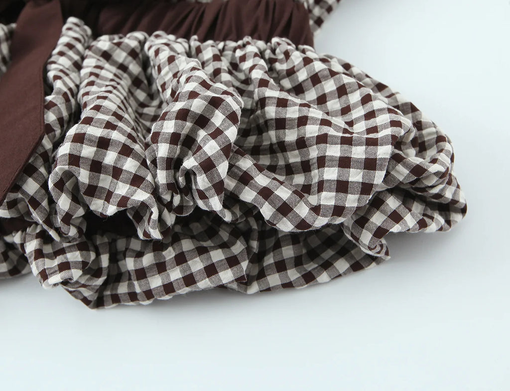 SARA PLAID BLOUSE