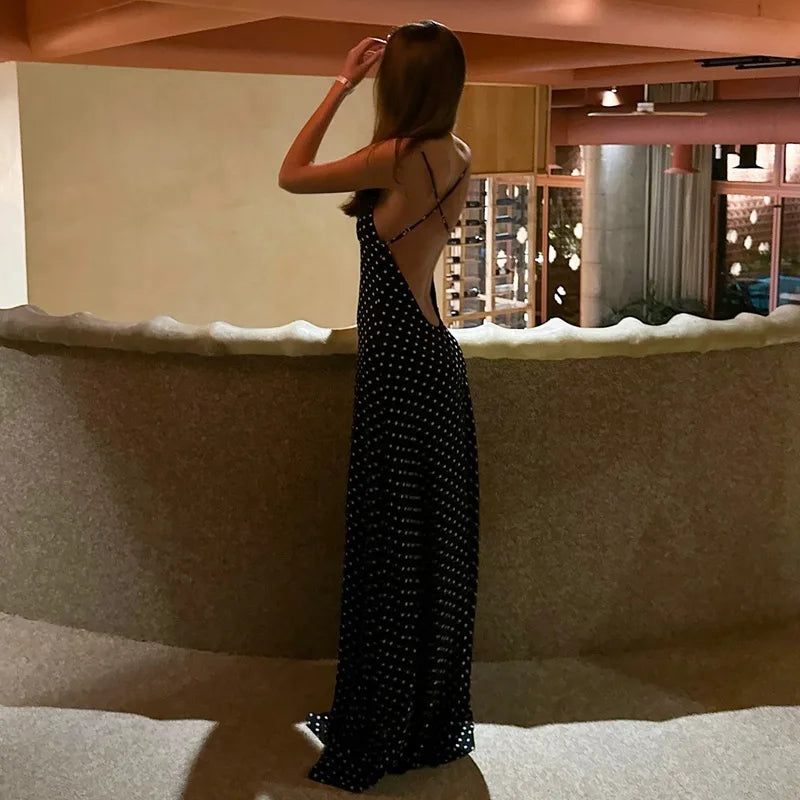 MARIA POLKA DOT MAXI DRESS