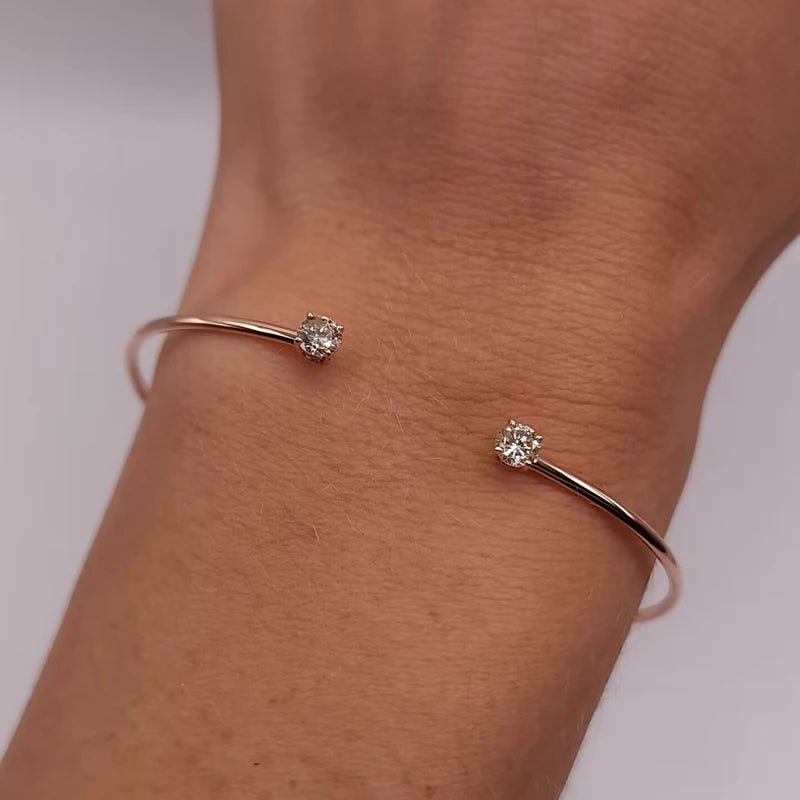 AISHA MOISSANITE BANGLE CUFF