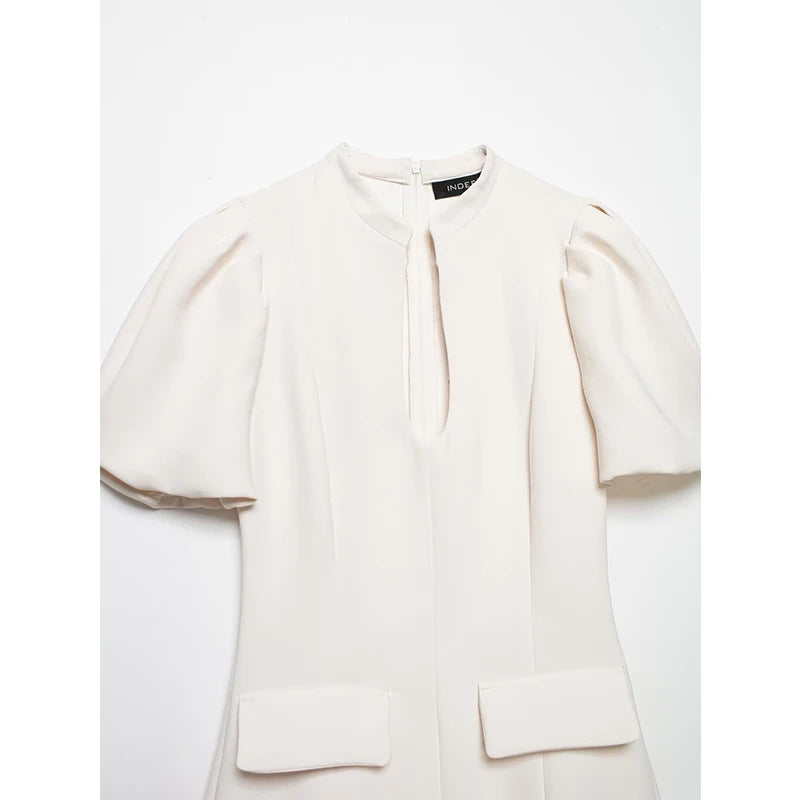 LENA PUFF SLEEVE MINI DRESS