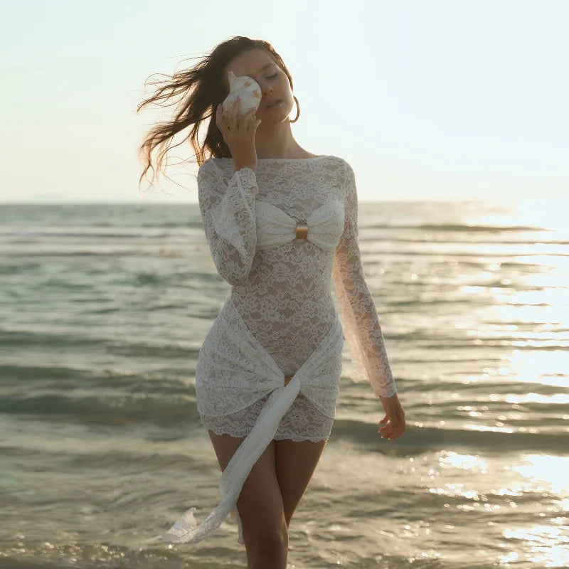 MELANIE LACE MINI DRESS