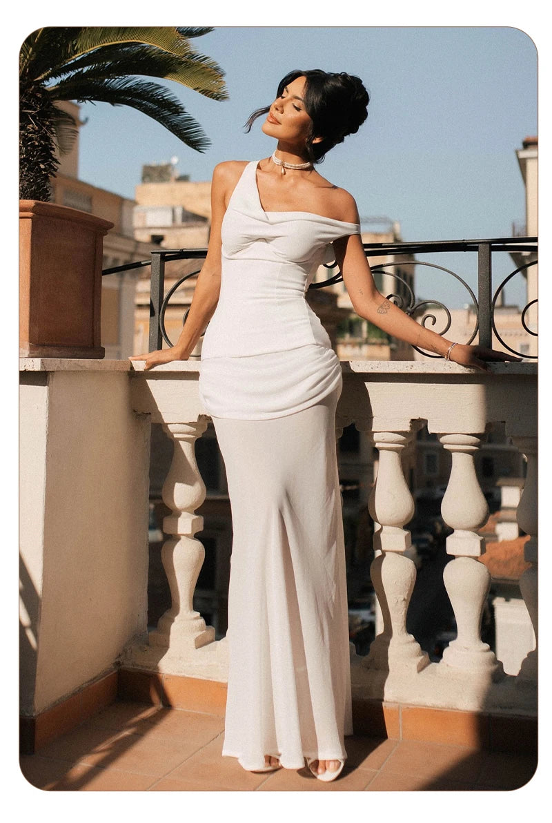 AMAYA DRAPED MAXI DRESS