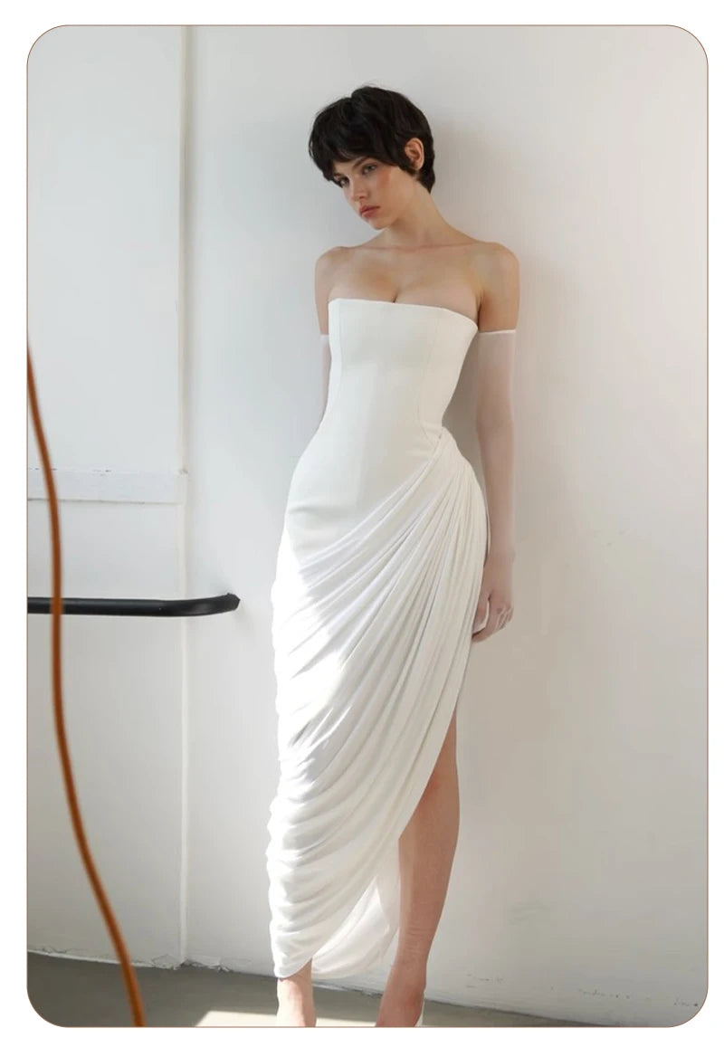 EMILIA DRAPED DRESS