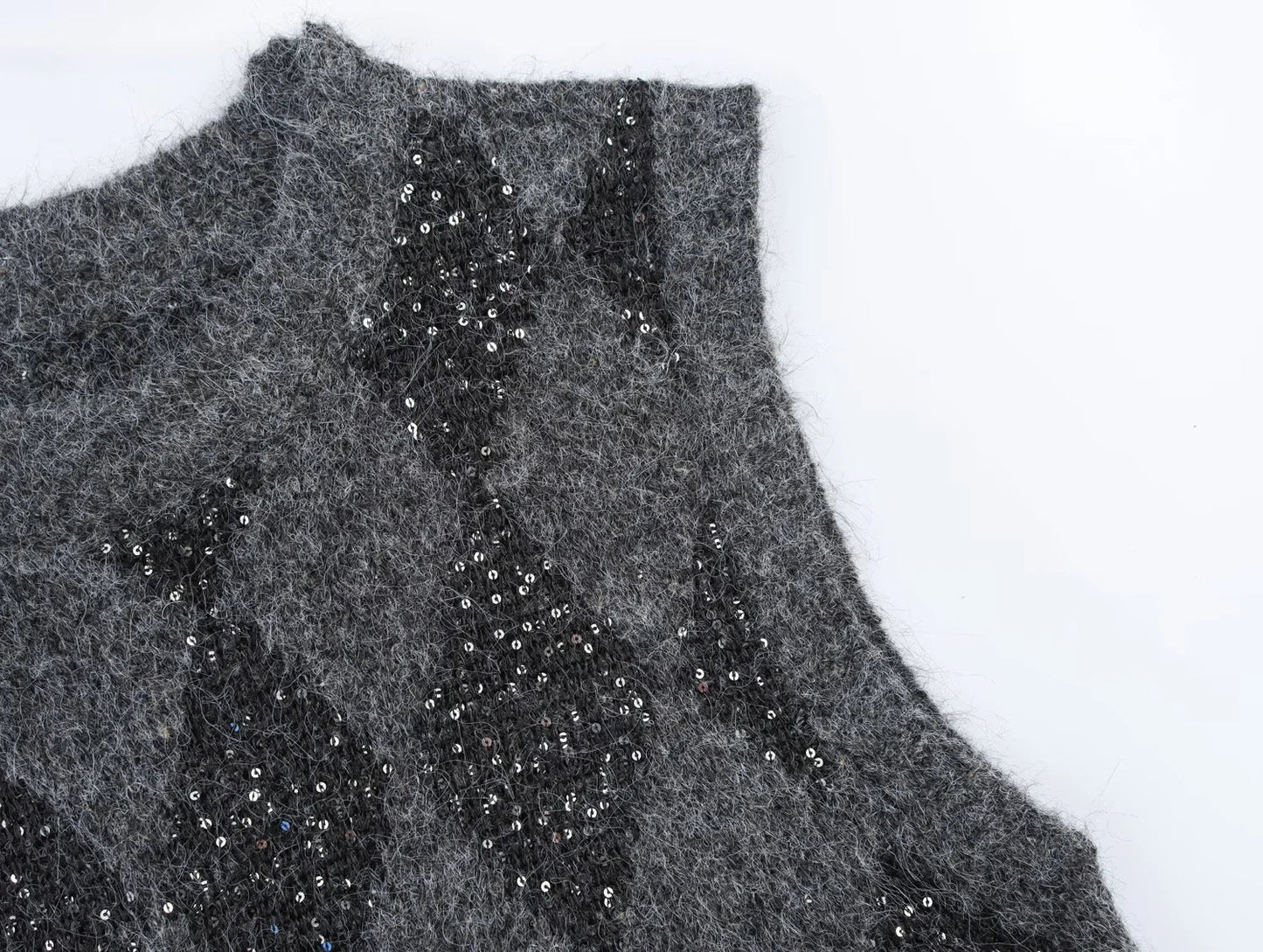 PLAID KNITTED SWEATER VEST