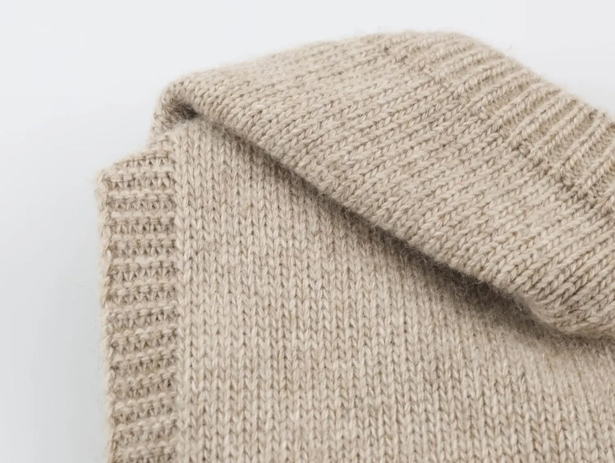 Anna Vintage Casual Hooded Knit Vest